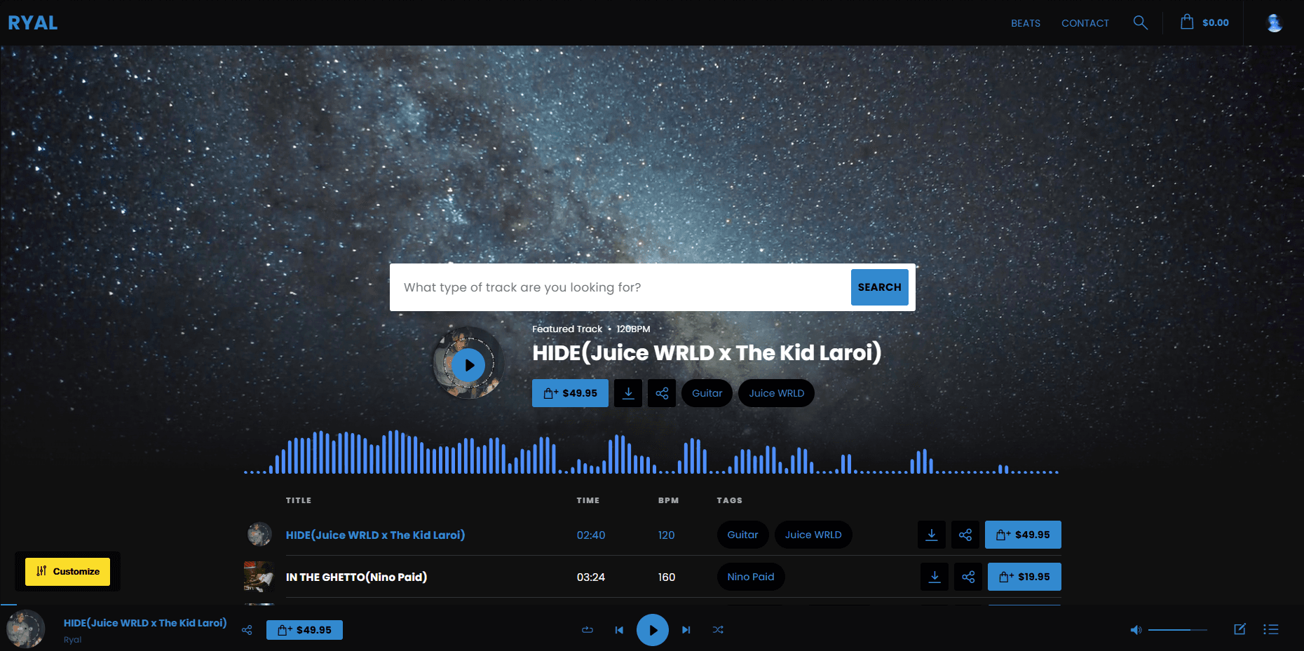 The RYAL beat store